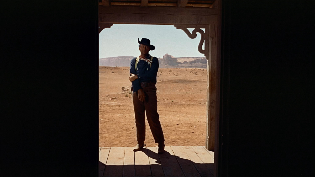 John Wayne, en la escena final que da sentido a la película.