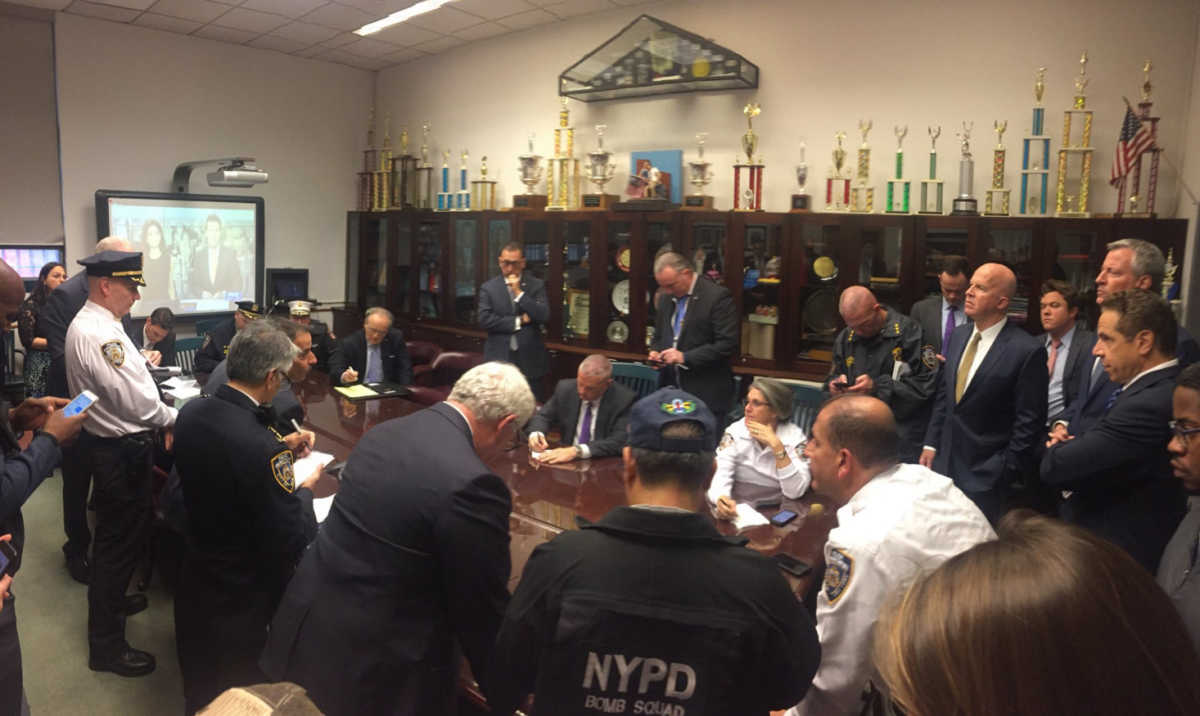 Reunión del alcalde de Nueva York con los equipos de seguridad