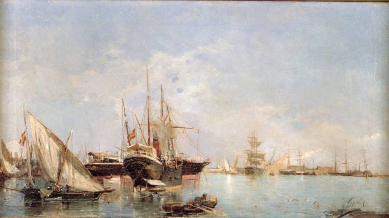 Marina. Puerto de Valencia, de Joaquín Sorolla