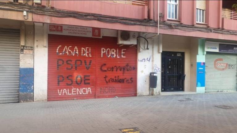 Sede del PSPV en València Nord. Foto: PSPV VALENCIA