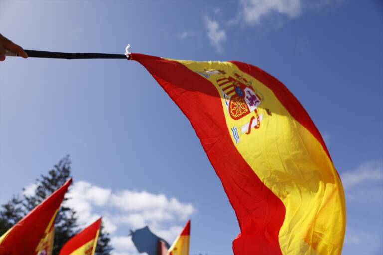 Imagen de archivo de una bandera de España. Foto: EUROPA PRESS
