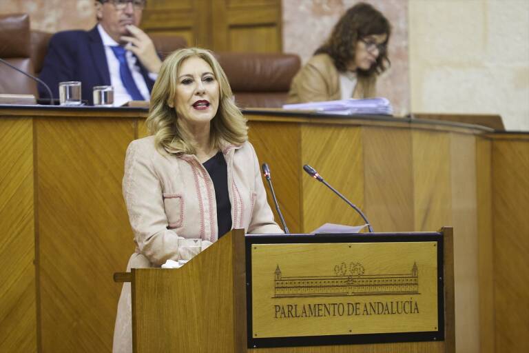 La consejera de Economía y Hacienda de la Junta de Andalucía, Carolina España. Foto: JOAQUÍN CORCHERO/EP