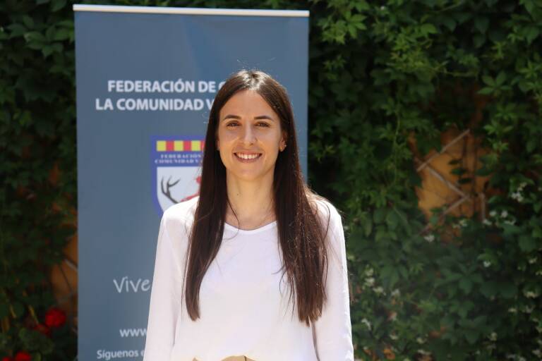 Lorena Martínez, presidenta de la Federación de Caza de la Comunitat Valenciana. Foto: Federación Caza CV