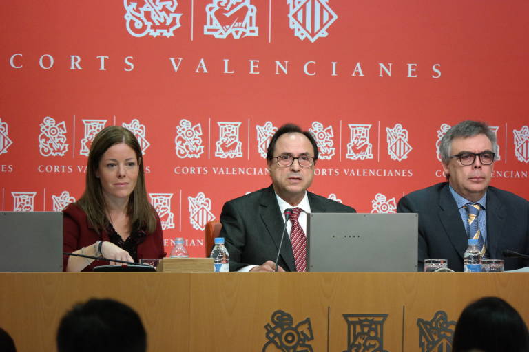 Clara Ferrando, Vicent Soler y José Moreno (VP)