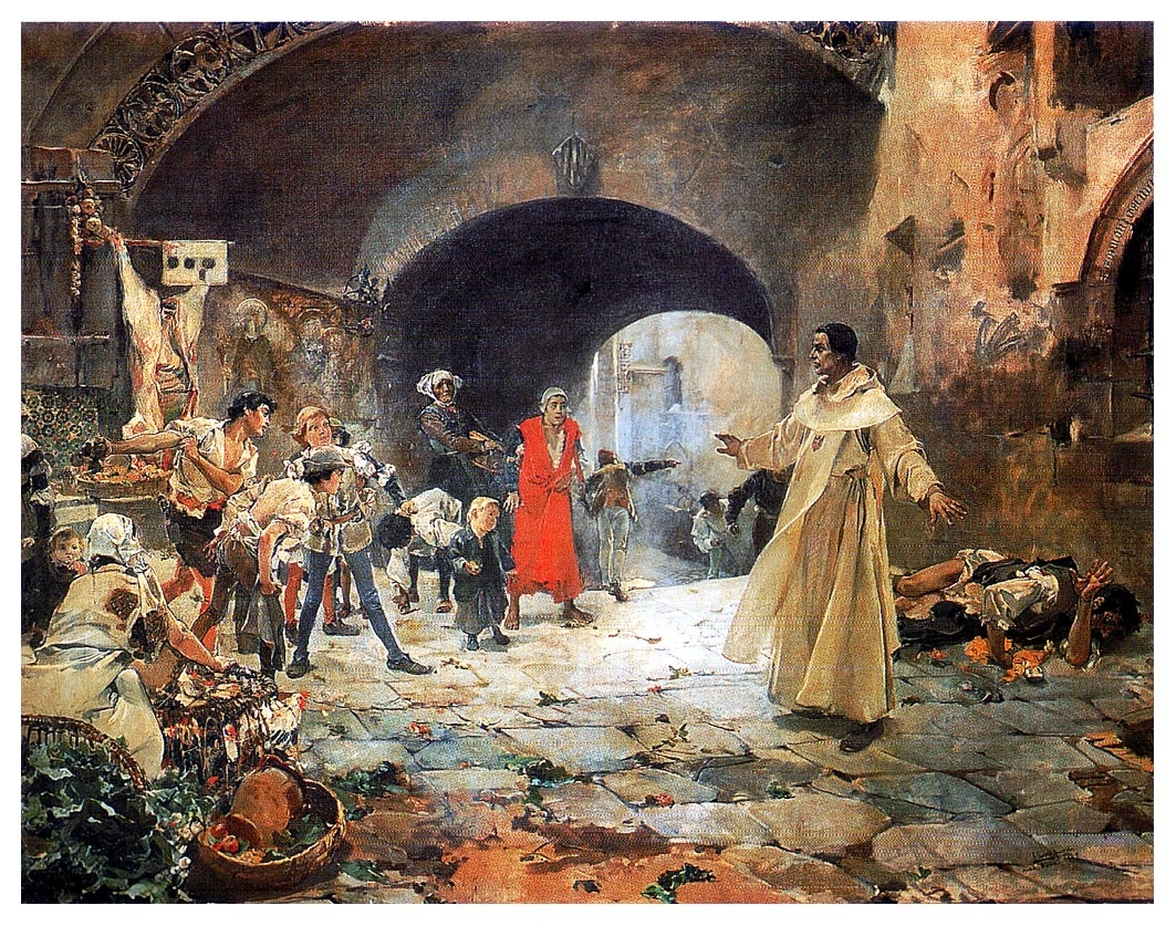 'El padre Jofré defendiendo a un loco', la popular pintura de Joaquín Sorolla (1883)