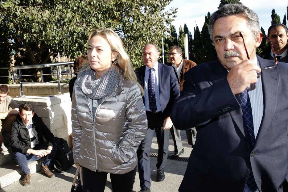 La ex alcaldesa de Alicante, Sonia Castedo, y el exdiputado Andrés Ballester. EVA MÁÑEZ/ALBERTO SÁIZ