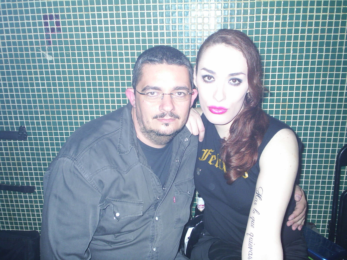 Con Roberta, en Madrid, 2006