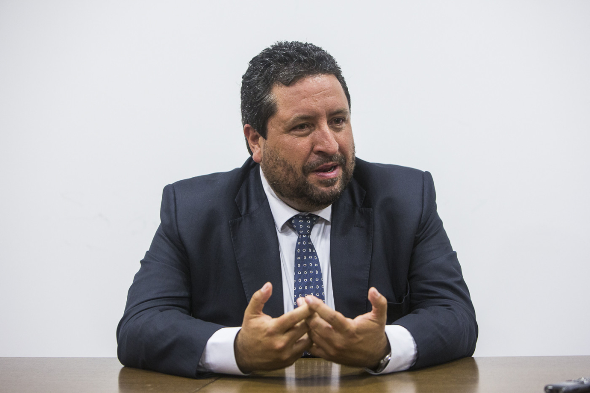 Javier Moliner, presidente de la Diputación de Castellón, en la entrevista concedida a Valencia Plaza. EVA MÁÑEZ