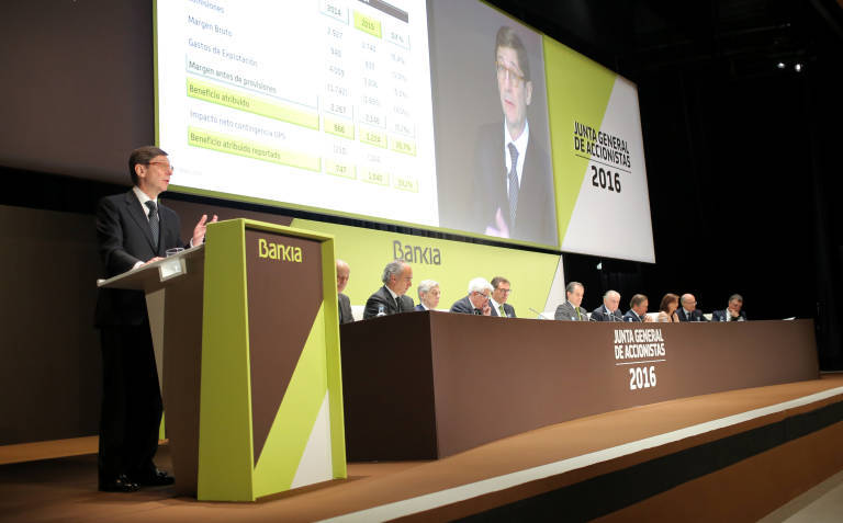 Junta de accionistas de Bankia. Foto: MAO