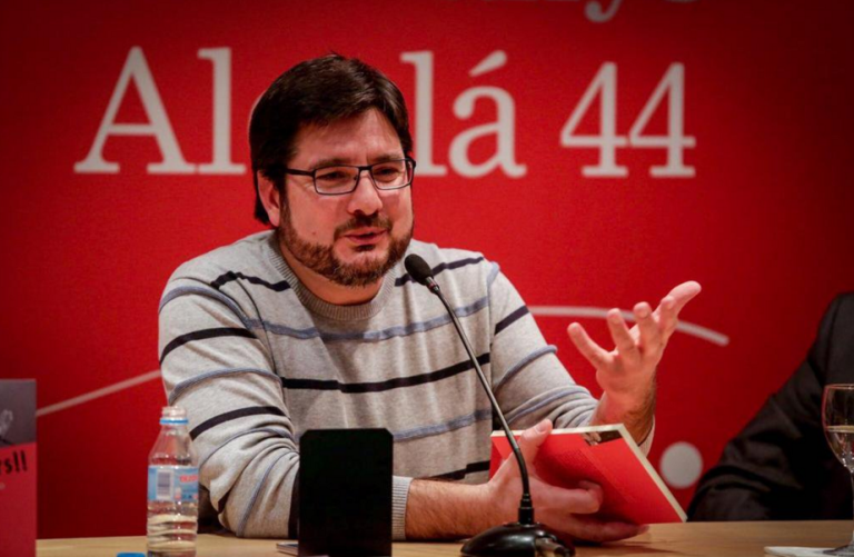 Ignacio Blanco, en la presentación de su libro 'Botiflers', que denuncia la corrupción del PPCV.