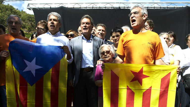 El expresidente de la Generalitat, Artur Mas, y el exconseller Francesc Homs. Foto: EFE