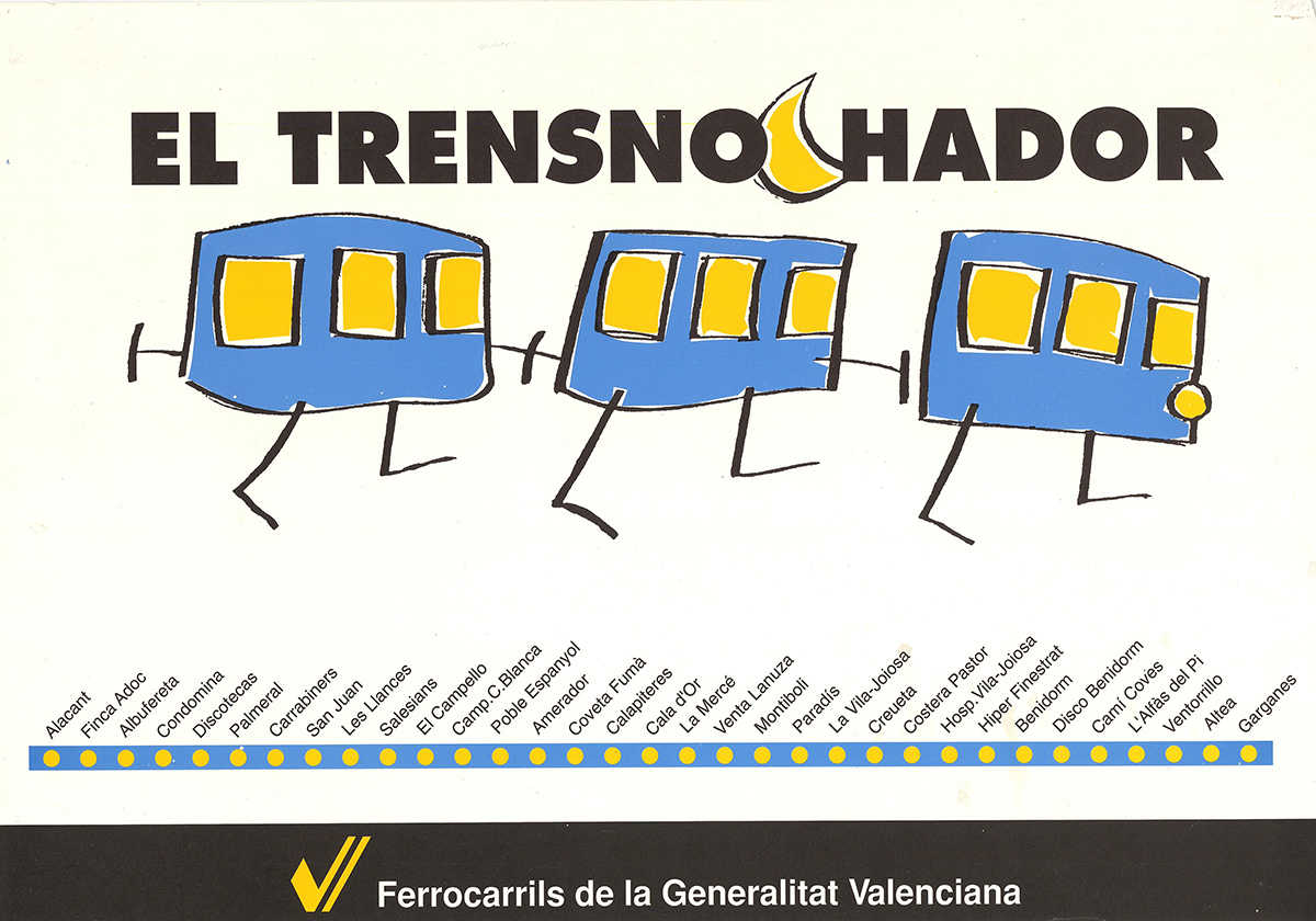 Una de las campañas de Paco Bascuñán para El Trensnochador