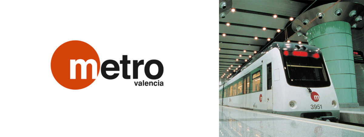 Marca de Pepe Gimeno y Paco Bascuñán para Metrovalencia diseñada en 1998