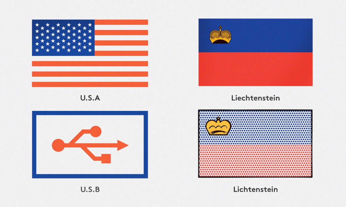 De la serie ‘Graphic comparisons’ del diseñador inglés Mike Lemanski.