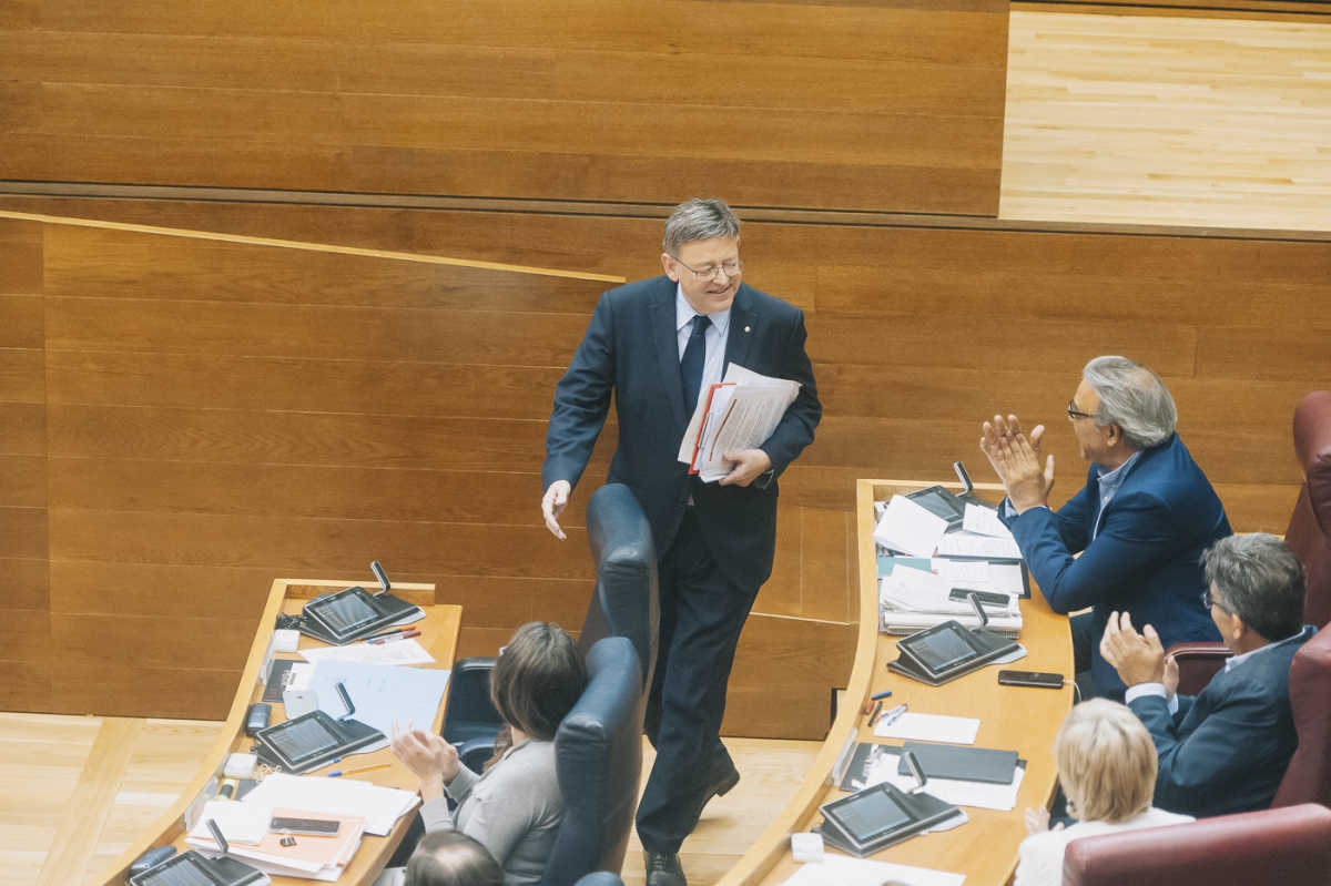 El president del Consell, Ximo Puig, en el Debate de Política General de 2017. Foto: KIKE TABERNER