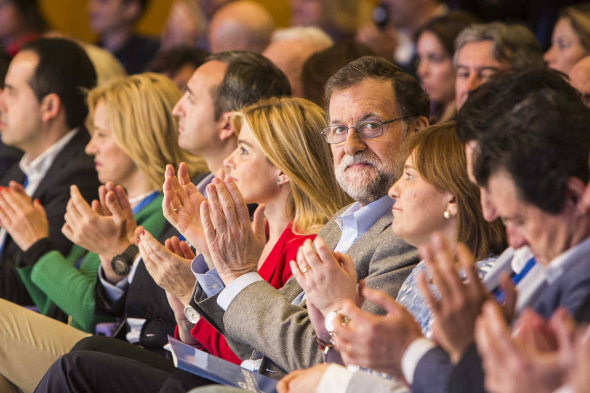 Rajoy, en el Congreso del PPCV el pasado domingo. Foto: EVA MÁÑEZ