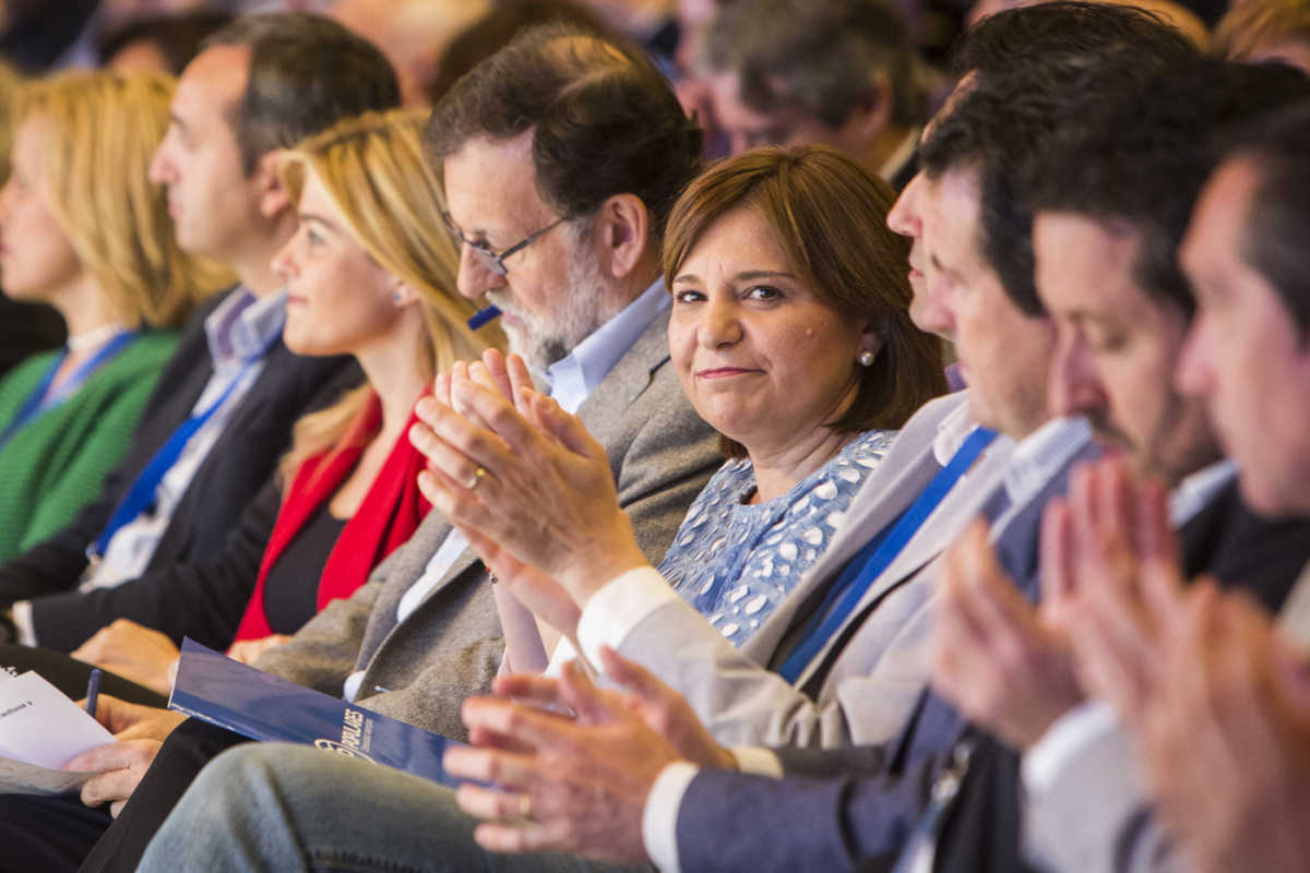 Bonig y Rajoy, el pasado 2 de abril, en el congreso del PPCV. Foto: EVA MÁÑEZ
