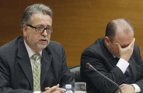 El ex vicepresidente de Emarsa, Ramon Mari, en la comisión de investigación. FOTO: EFE