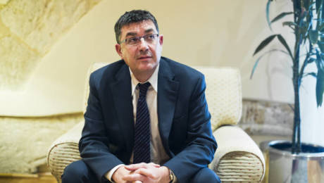 Enric Morera, presidente de Les Corts. Foto: EVA MÁÑEZ
