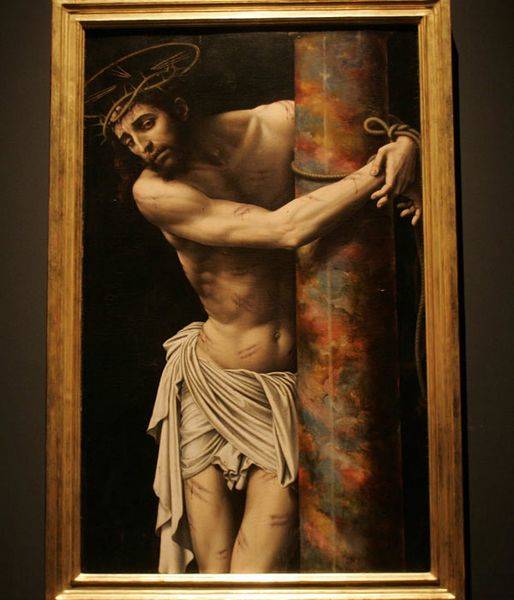 Juan de Juanes. Cristo atado a la columna.