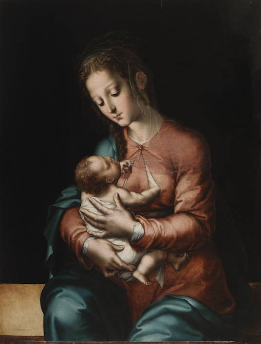  Luís de Morales. Virgen con Niño.