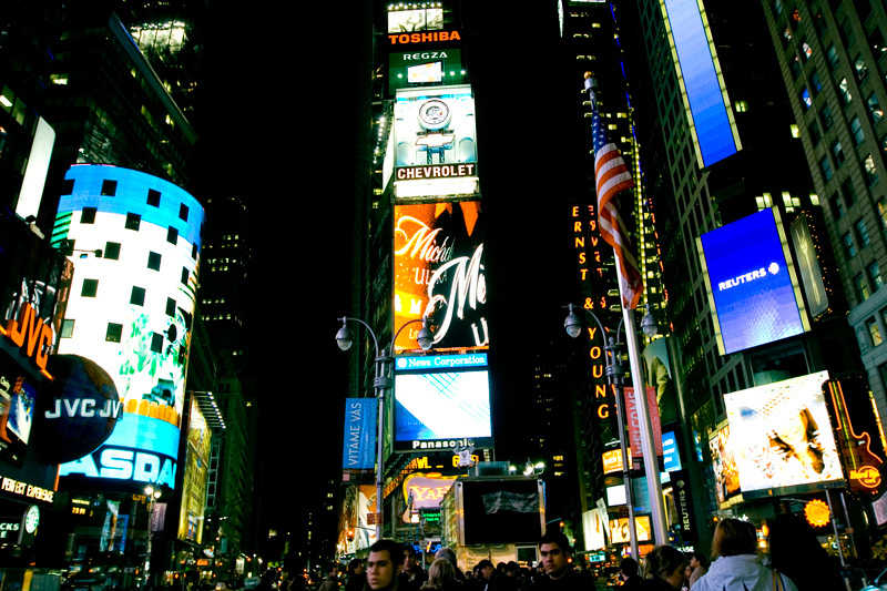 Times Square, o la visión distópica de un mundo de logos.