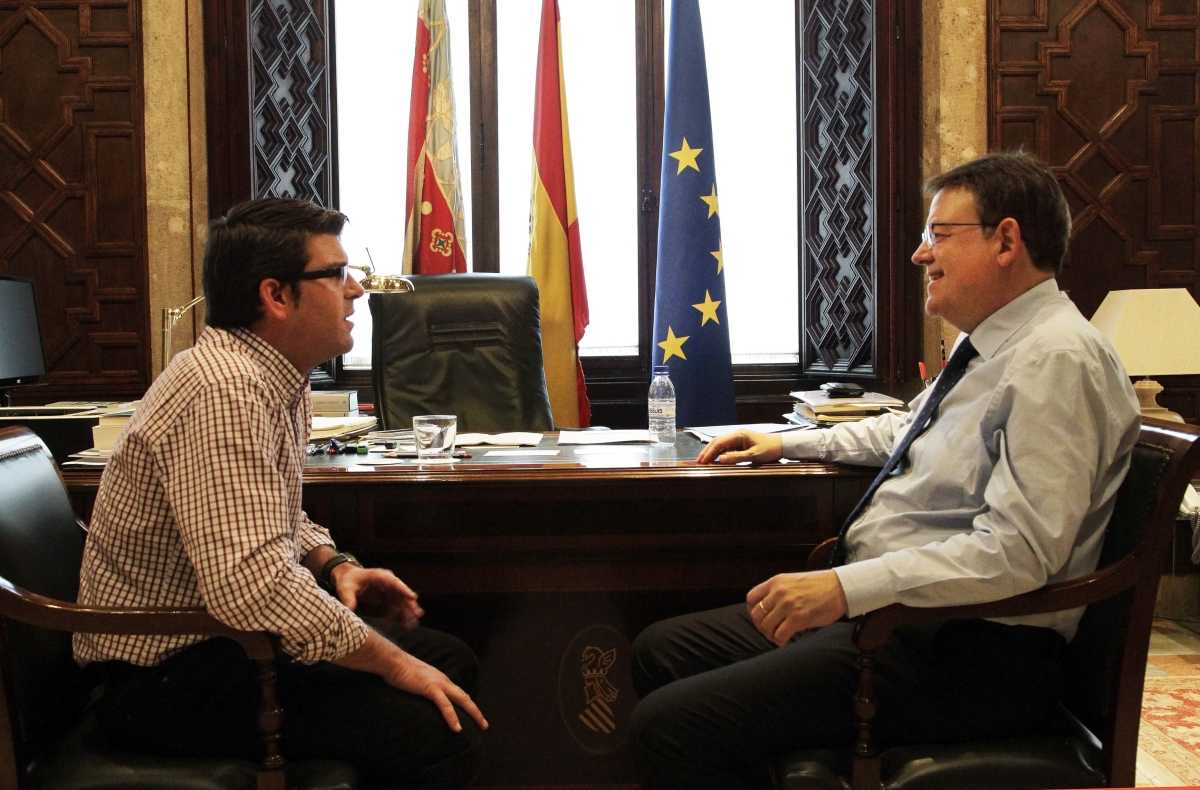 El presidente de la Diputación, Jorge Rodríguez, y el jefe del Consell, Ximo Puig