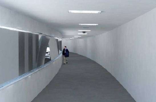 Simulación del Ayuntamiento de València de cómo quedará el túnel.