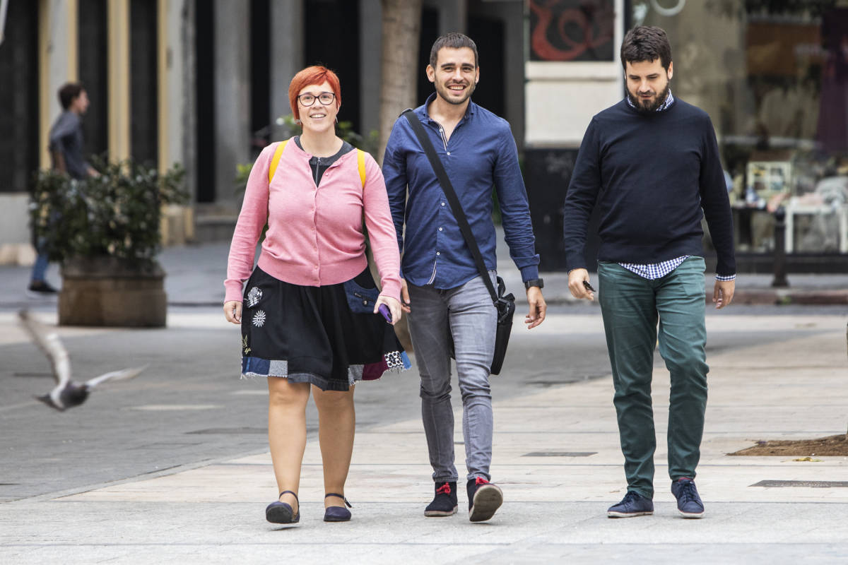 Àgueda Micó, Fran Ferri y Vicent Martínez. Foto: EVA MAÑEZ