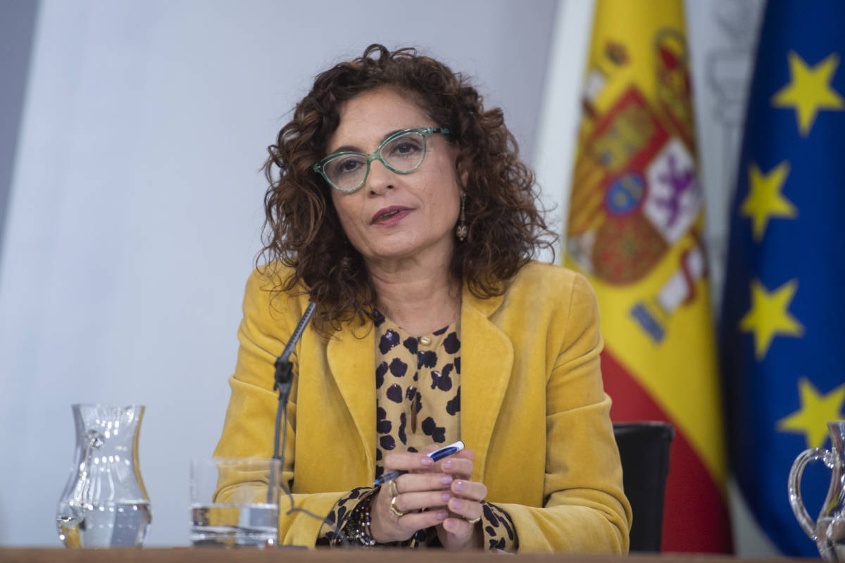 La ministra de Hacienda, María Jesús Montero. Foto: Pool Moncloa/Borja Puig de la Bellacasa