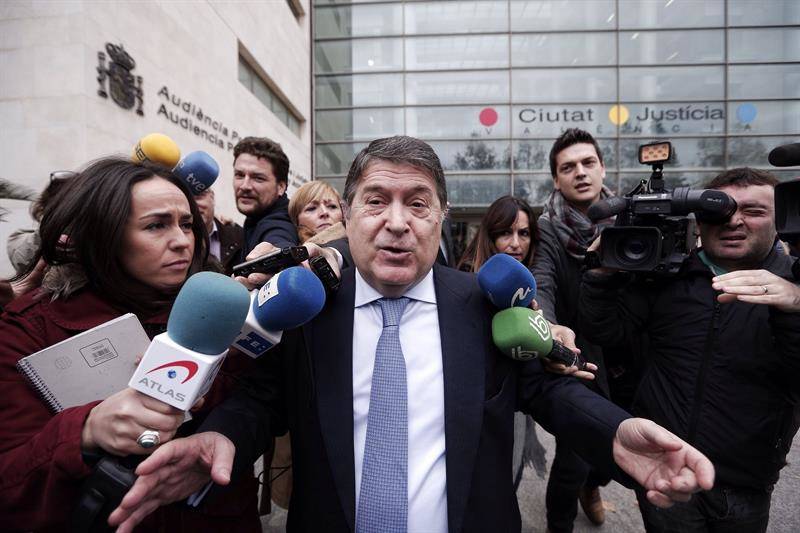 José Luis Olivas, expresidente de Bancaja, el día que declaró por el 'caso Valmor' Foto: EFE