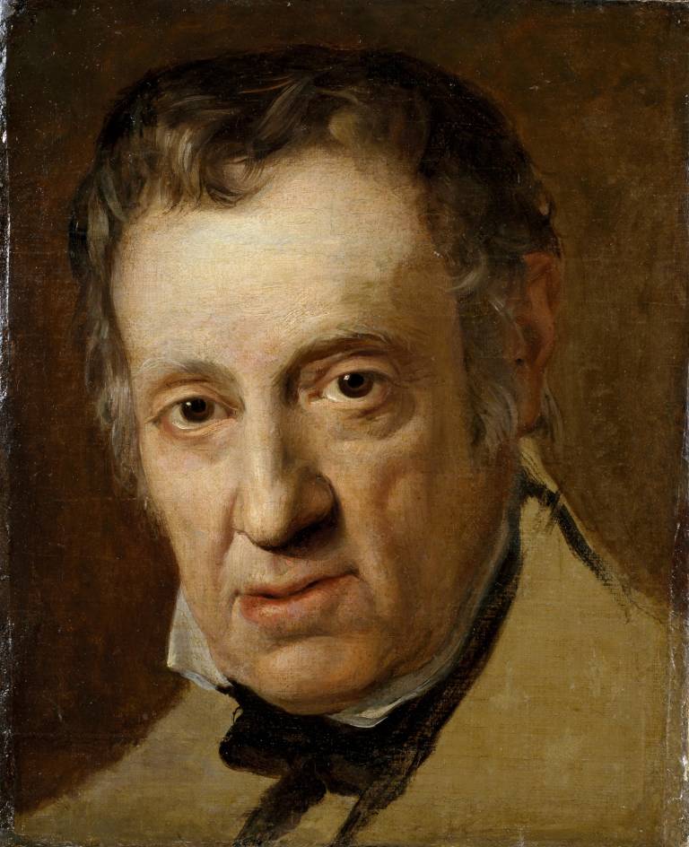 Retrato del pintor Vicente López obra de su hijo Bernardo