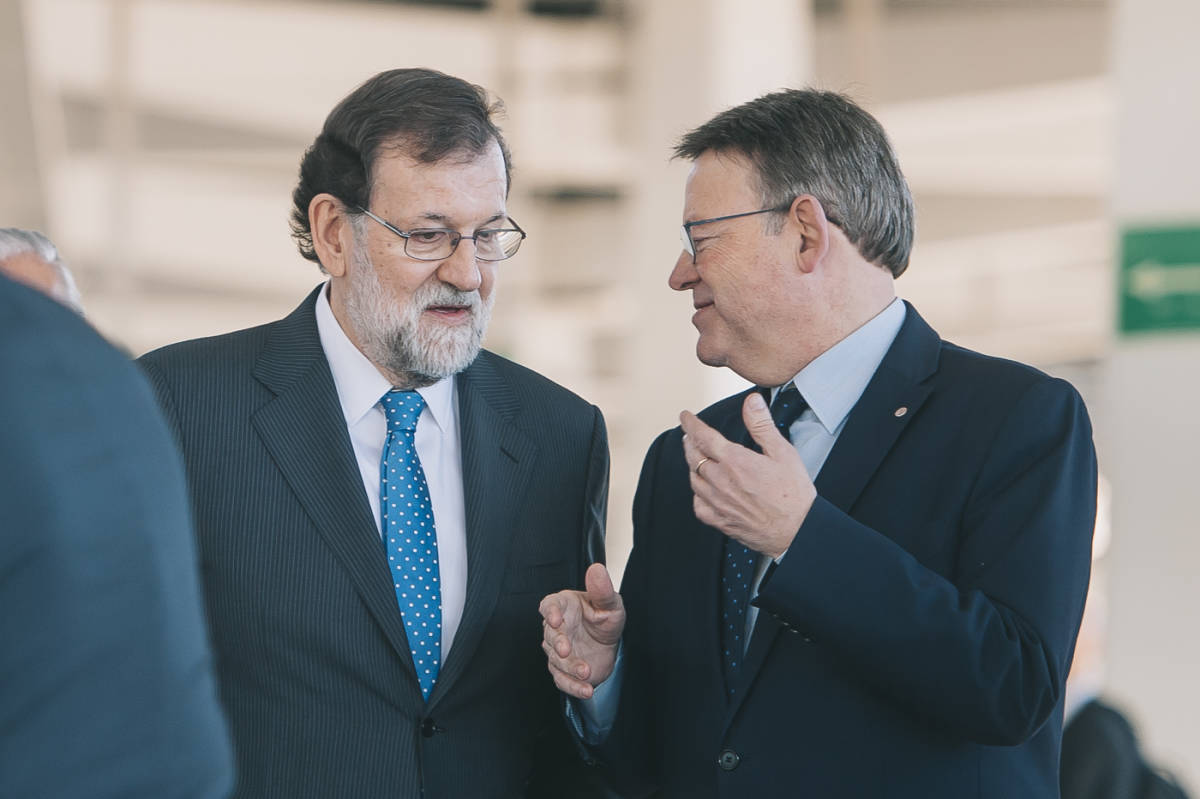 Mariano Rajoy y Ximo Puig. Foto: KIKE TABERNER