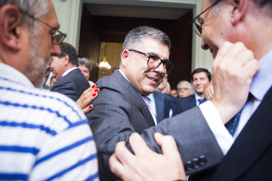 El nuevo delegado del Gobierno, Juan Carlos Fulgencio, tras la toma de posesión. Foto: ESTRELLA JOVER