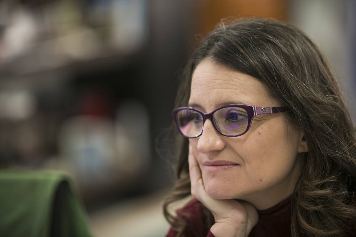 Mónica Oltra, vicepresidenta del Consell y futura candidata de Compromís a la Generalitat. Foto: EVA MÁÑEZ