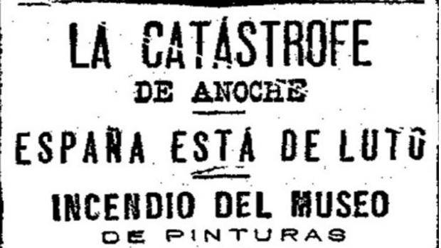 Título de la falsa noticia publicada en 1891 en el diario 'El liberal'