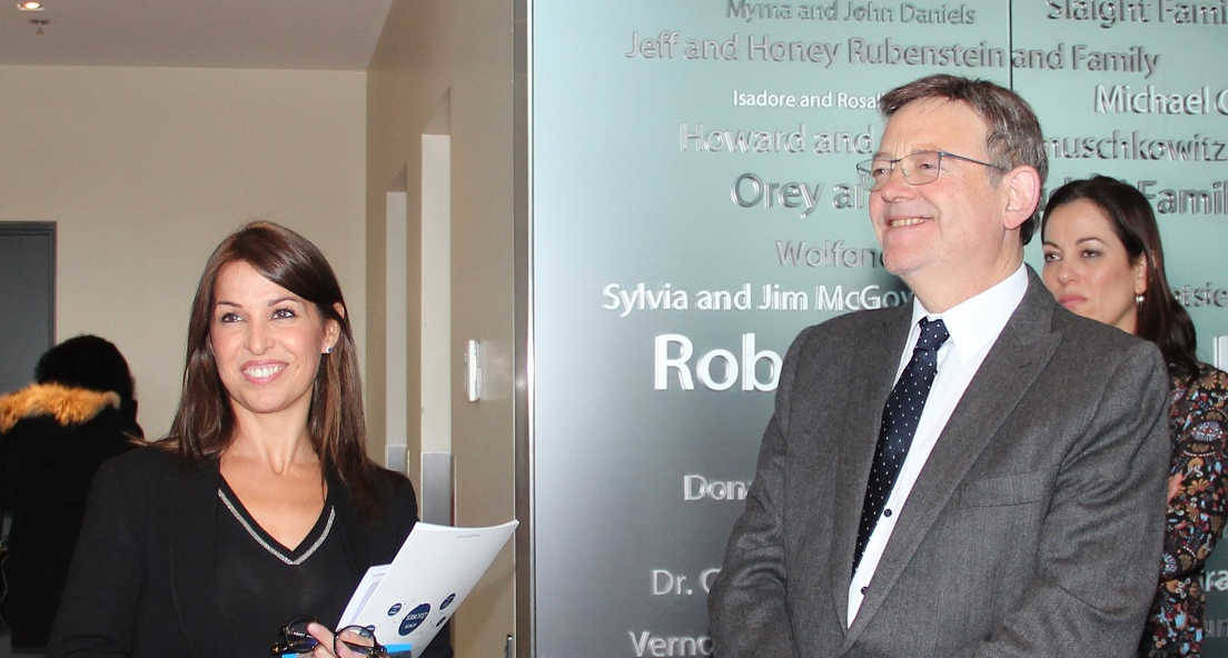 Lorena Saus, gerente de Eresa, junto a Ximo Puig, presidente de la Generalitat. Foto: EVA MÁÑEZ