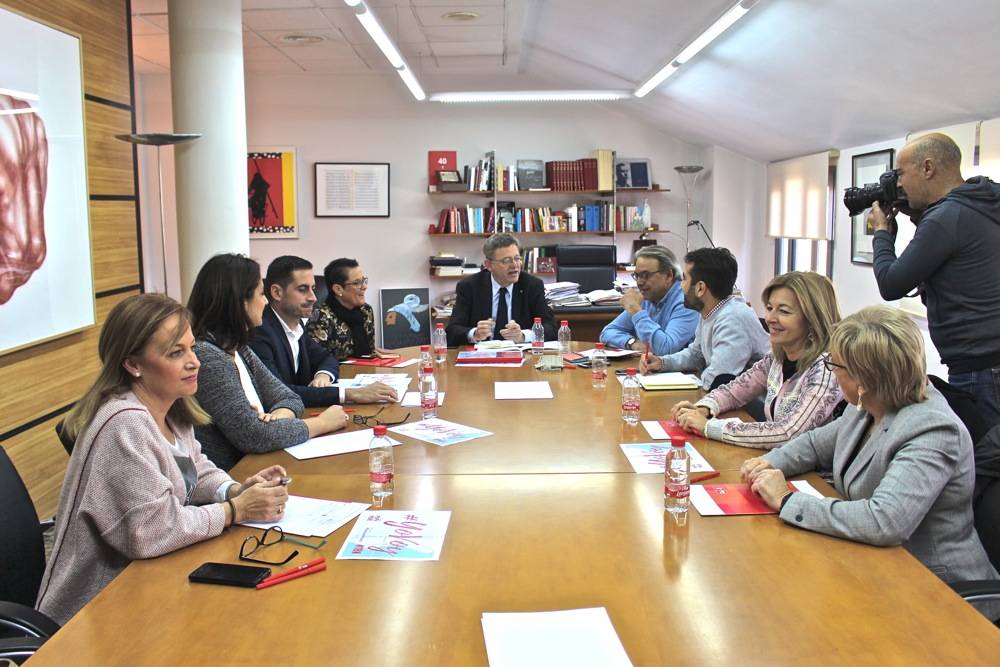 Secretariado del PSPV presidido por Ximo Puig
