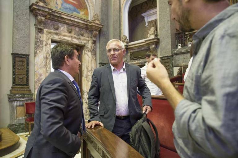 El alcalde, Joan Ribó, y el probable candidato de Cs, Fernando Giner, podrían perder respaldo. Foto: EVA MÁÑEZ