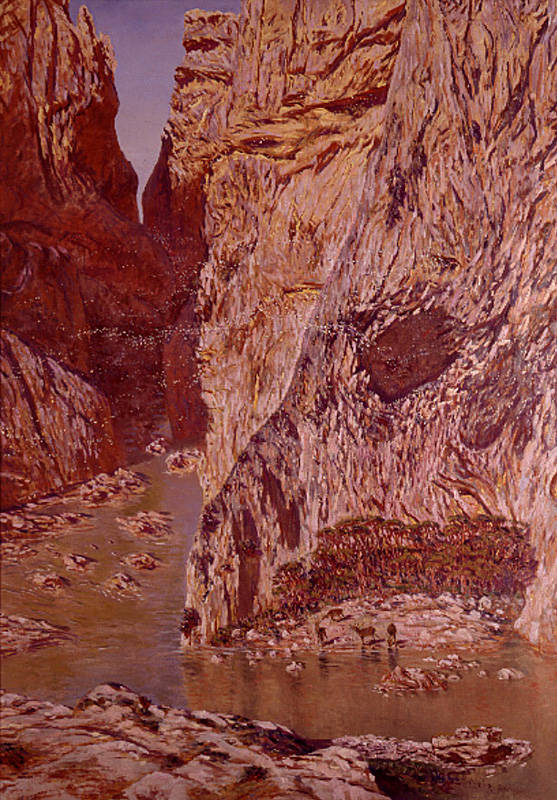 Antonio Muñoz Degrain (1840-1924). El desfiladero de los Gaitanes (1913)