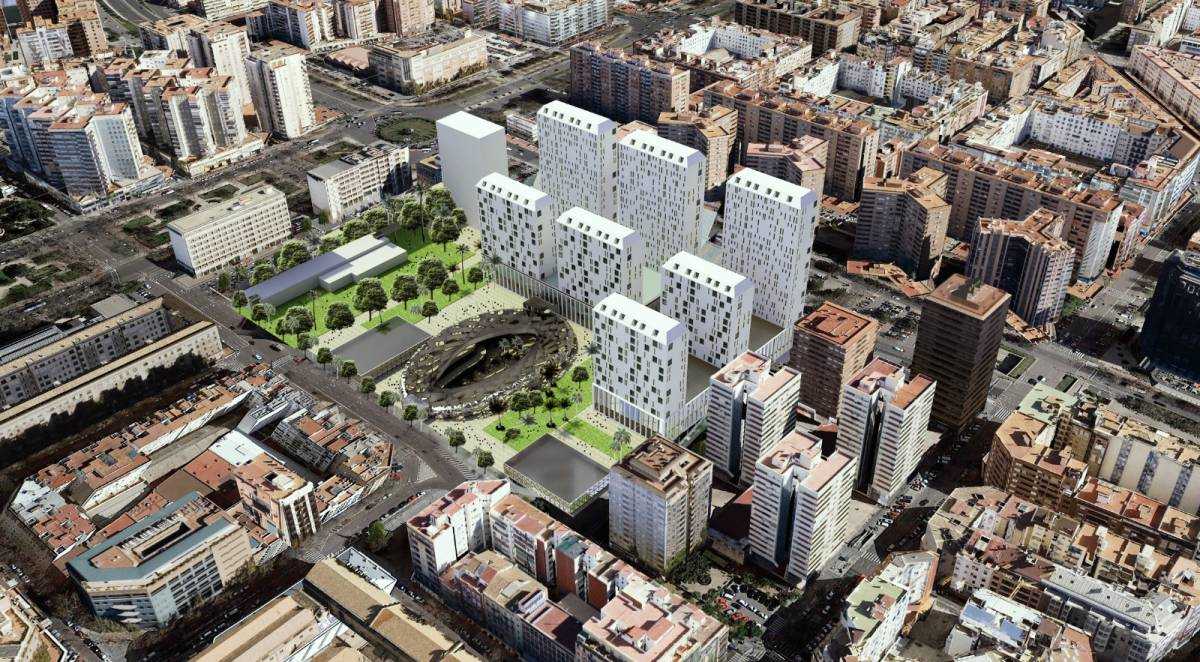 Figuración del proyecto de ADU para las parcelas de Mestalla