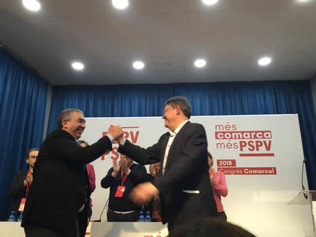 Baltasar Ortiz Gutiérrez y Ximo Puig. Foto: UGT-PV