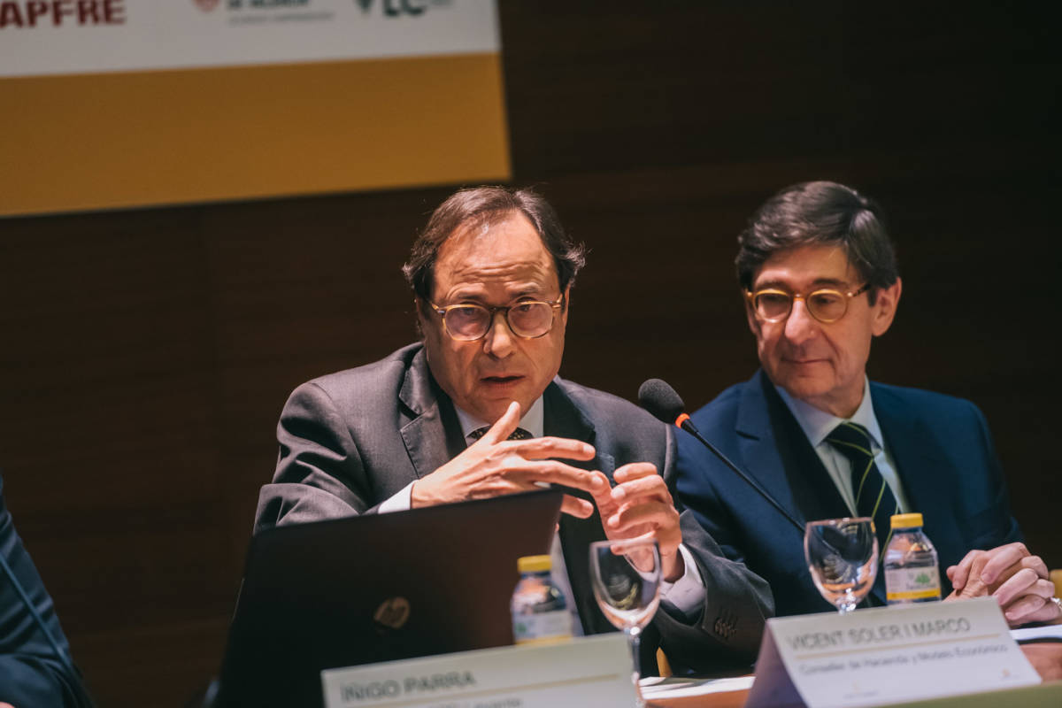 Vicent Soler, junto a José Ignacio Goirigolzarri en Forinvest. Foto: KIKE TABERNER