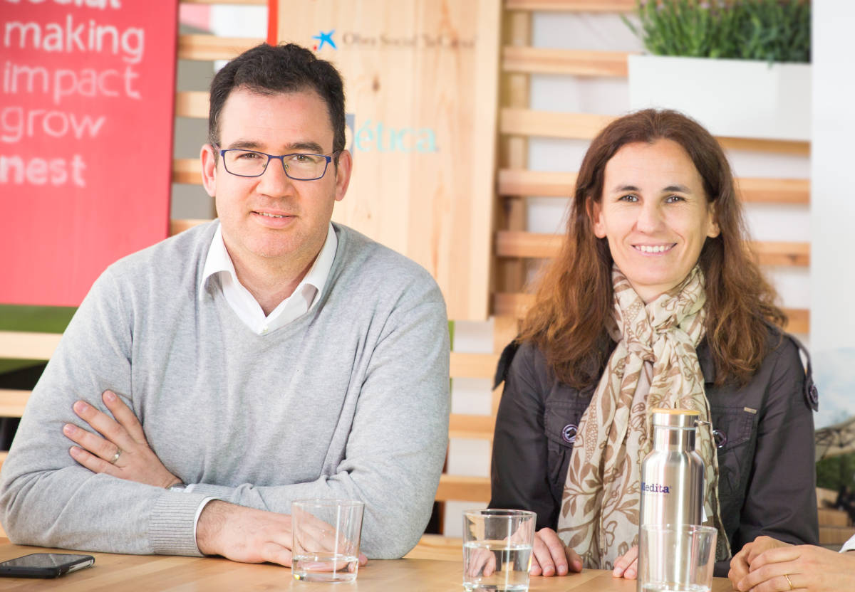 Iker Marcaide, fundador de Zubi Labs, y Virginia Sánchez, head of new ventures.