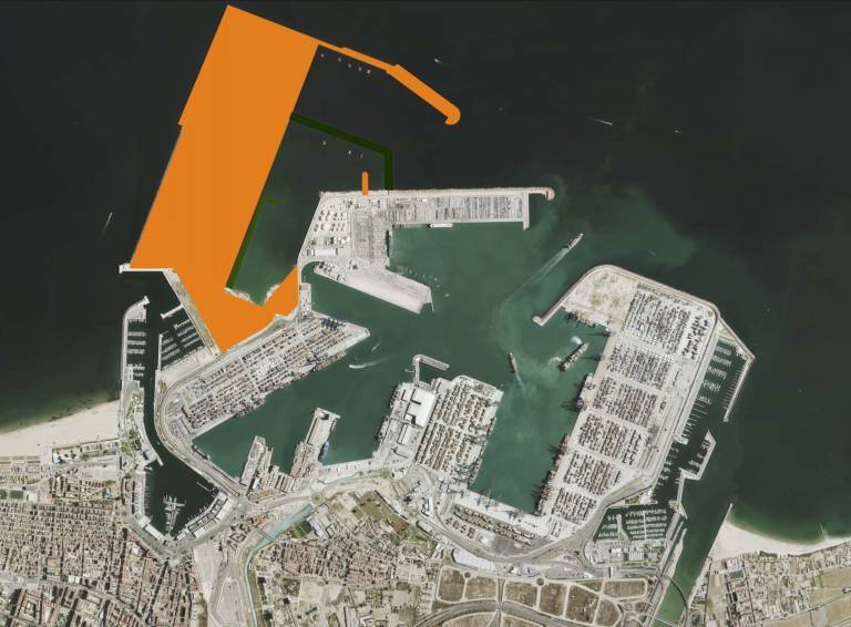 Proyecto de la ampliación del Puerto de València. Foto: APV