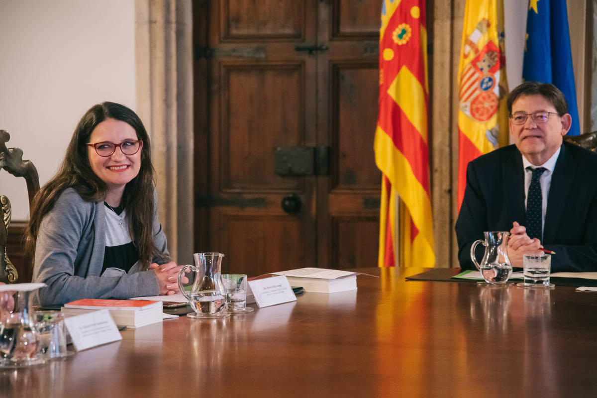 La vicepresidenta del Consell, Mónica Oltra, y Ximo Puig. Foto: KIKE TABERNER
