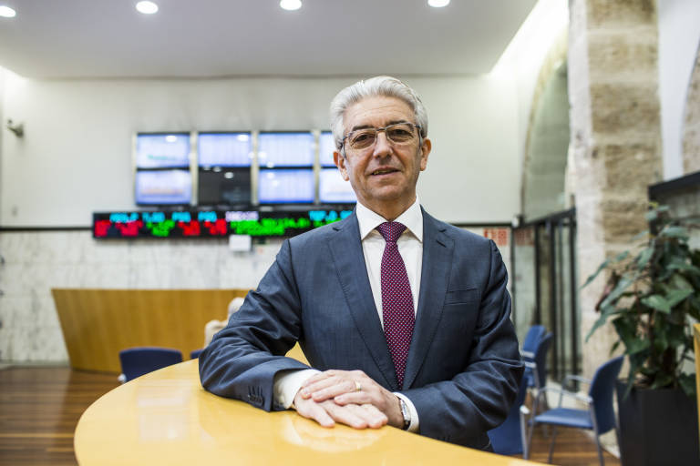 Vicente Olmos, presidente de la Bolsa de València (Fotos: EVA MÁÑEZ)
