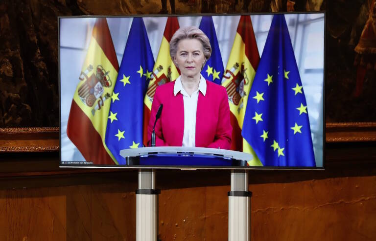 La presidenta de la Comisión Europea, Ursula von der Leyen. Foto: EP/POOL