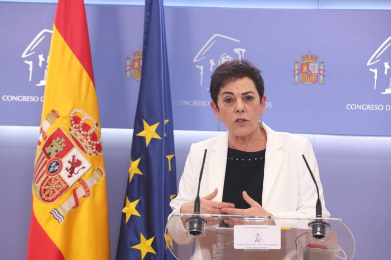 La portavoz parlamentaria de Bildu, Mertxe Aizpurua. Foto: EUROPA PRESS/M.FERNÁNDEZ. POOL