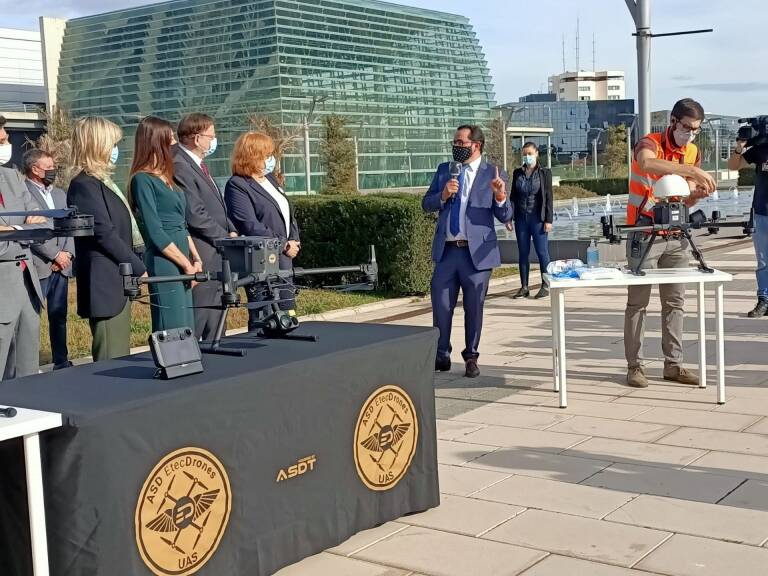 La realiza el primer transporte piloto con dron de sanitario en España y el segundo europeo - Valencia
